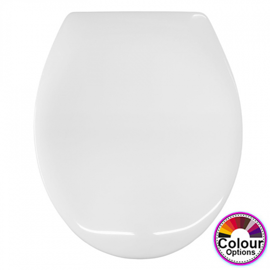 Pressalit Scandinavia Standard Close Bottom Fixing Toilet Seat & Cover White 75000-UN3999