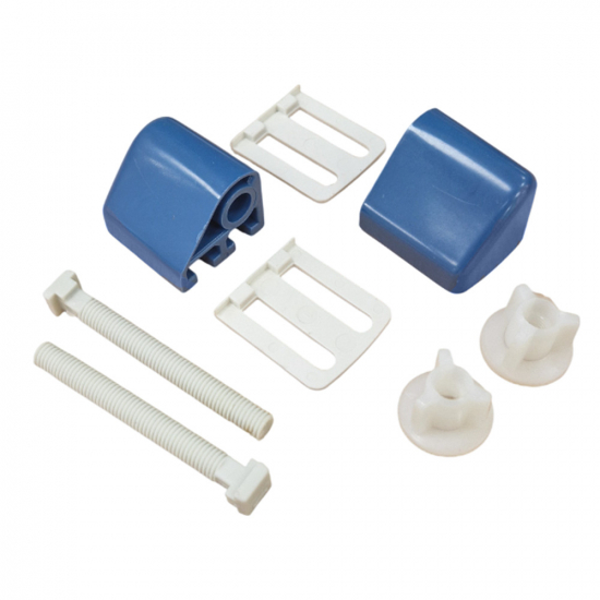 Celmac Bottom Fixing Universal Plastic Hinge Set Sorrento Blue FIT/DDP/SOR