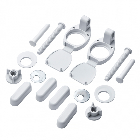 Armitage Shanks Orion Toilet Seat Hinge & Buffer Set White SV82167