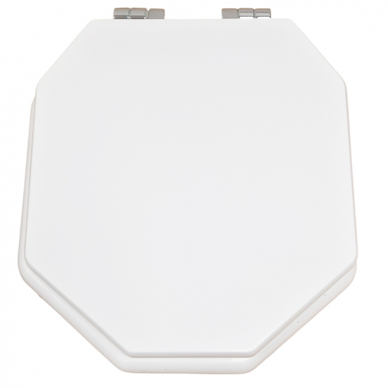 Imperial Bathrooms Astoria Original Soft Close Toilet Seat & Cover White With Chrome Hinges XA50000110NSB