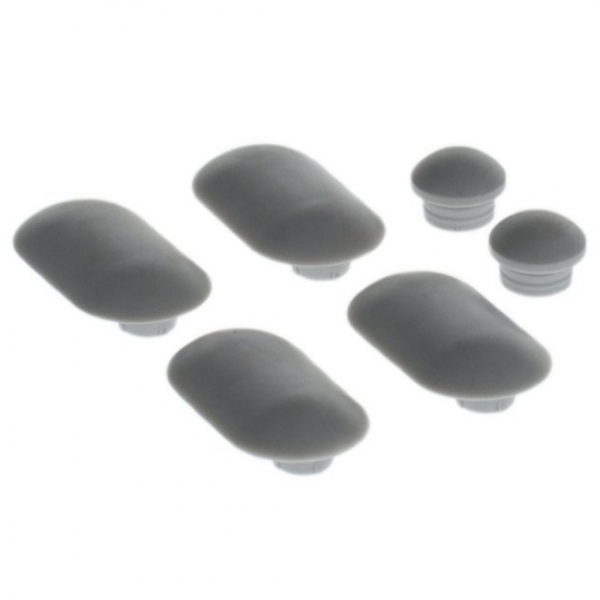 Villeroy & Boch Joyce Toilet Seat and Cover Buffer Set Grey 92209600