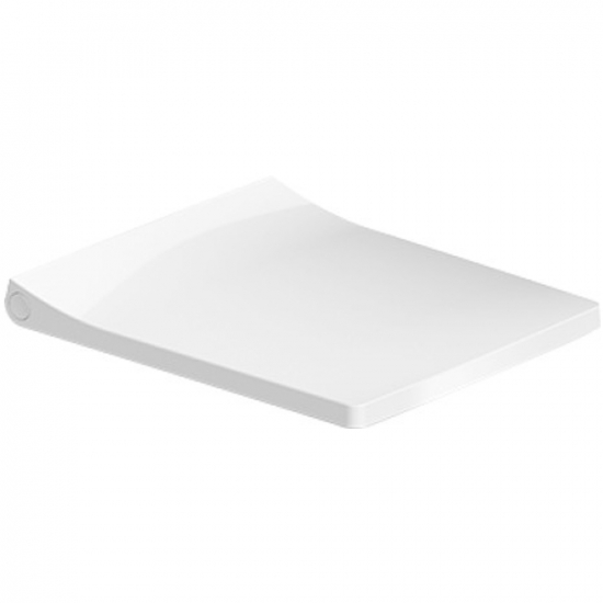 Duravit Viu Compact Standard Close Quick Release Toilet Seat and Cover White 0021210000
