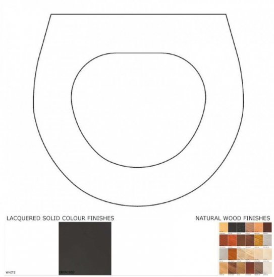 Duravit Duraplus Compact Solid Wood Replacement Toilet Seat & Cover BB.DUR.DUC.BHF