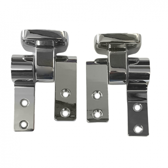 Bemis Canyon Soft Close 1/4-20 NEW Replacement Toilet Seat Hinge Set - HG1115997-Chrome