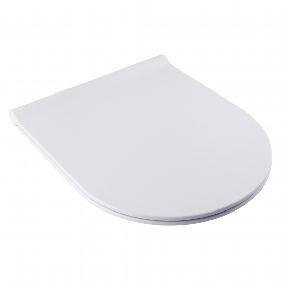 BagnoDesign Koy Slim Soft Close Toilet Seat And Cover White Matt Finish BDS-KOY-330S-C-MW