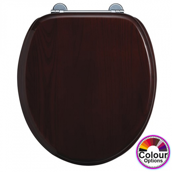 Burlington Wood Standard Close Toilet Seat & Cover Mahogany S12