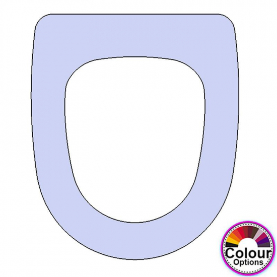 Europa Sangral Standard Close Replacement Toilet Seat & Cover Lacquered Wood CH-EUR-SAN