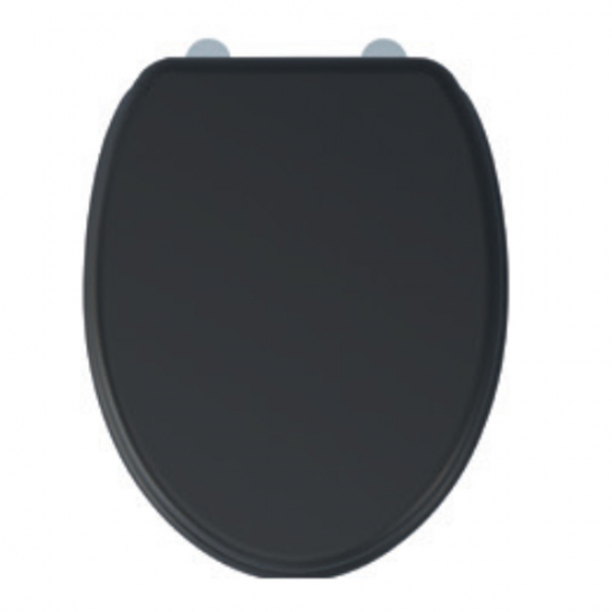 Imex Ceramics Wyndham Soft Close Toilet Seat & Cover Black S10142-BLACK