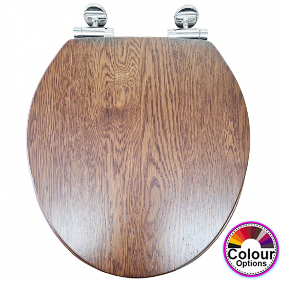 BC Sanitan Victorian Soft Close Toilet Seat & Cover Solid Wood - Colour Options