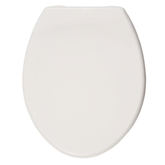 Celmac Sapphire Standard Close Toilet Seat & Cover With Bottom Fix Plastic Hinge White SSP11WH