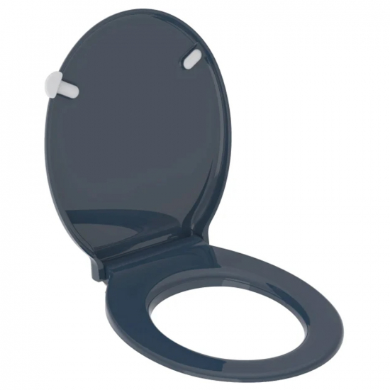 Twyford Avalon/Sola Toilet Seat and Cover Steel Blue AV7875BE
