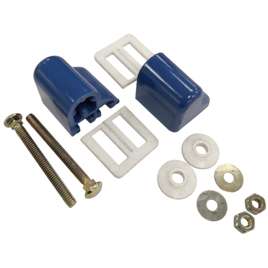 Celmac DPP1 Bottom Fixing Universal Bakelite Toilet Seat Hinge Set Sorrento Blue DPP1-SOR