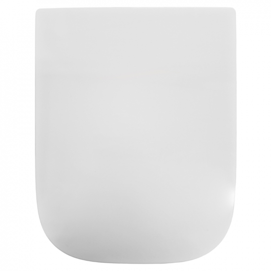 Geberit Selnova Square Top Fix Soft Close Toilet Seat and Cover White 501.556.01.1