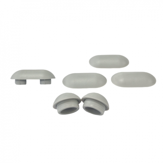 Villeroy & Boch Sunberry PurAir Toilet Seat & Cover Buffer Set Grey 92208400
