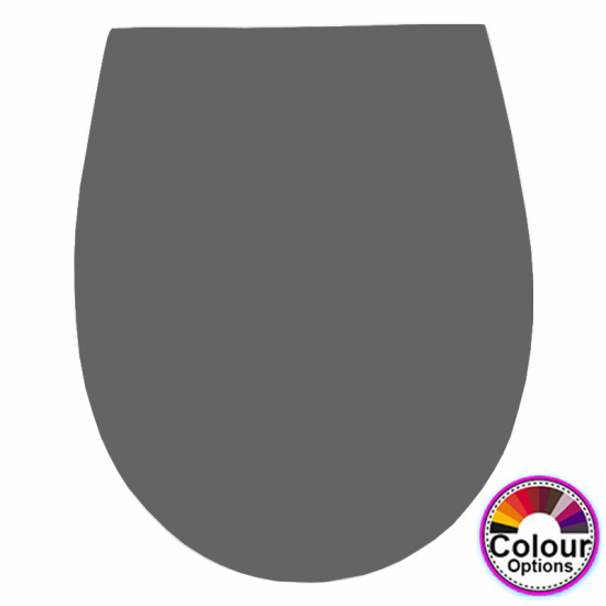 Pressalit Scandinavia Plus Soft Close With Lift Off Bottom Fixing Toilet Seat & Cover Anthracite Grey 758112-D05999