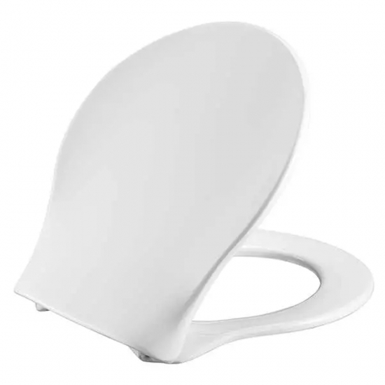 Pressalit Raja 410 Soft Close With Lift Off Bottom Fixing Toilet Seat & Cover White 410000-BL5999
