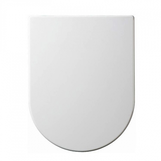 Euroshowers Long D Slimline Soft Close Toilet Seat & Cover White 87610