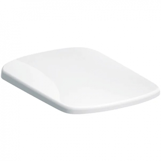 Geberit Selnova Square Top Fix Compact Soft Close Quick Release Toilet Seat and Cover White 501.930.01.1