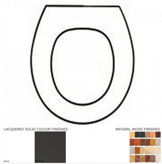 Lefroy Brooks La Chapelle Solid Wood Replacement Toilet Seat & Cover BB.LEF.LAC