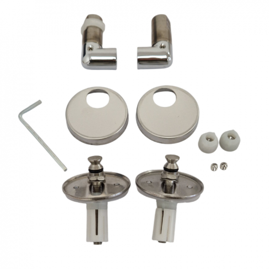 Kerasan Ego Soft Close Toilet Seat Hinge Set Chrome R108A06