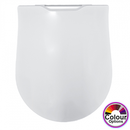 Pressalit Projecta D Solid Pro Polygiene Soft Close Toilet Seat & Cover White 1008011-DG4925