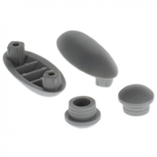 Villeroy & Boch Subway 2.0 Toilet Seat & Cover Buffer Set Grey 92220200