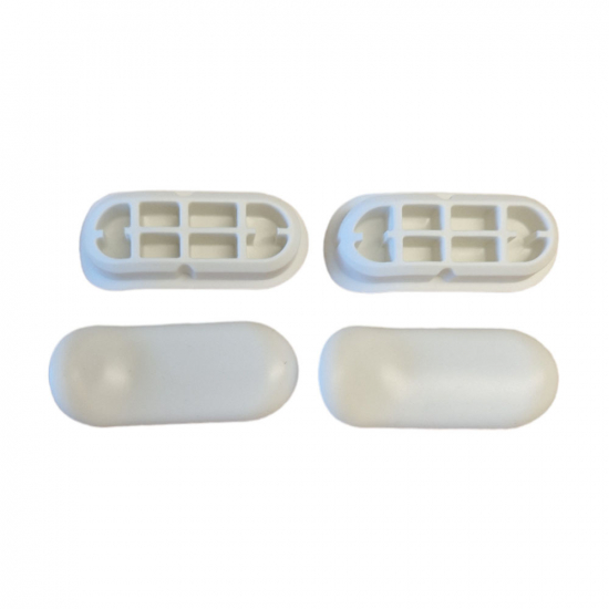 Geberit Selnova Toilet Seat and Cover Buffer Set White 244.837.00.1