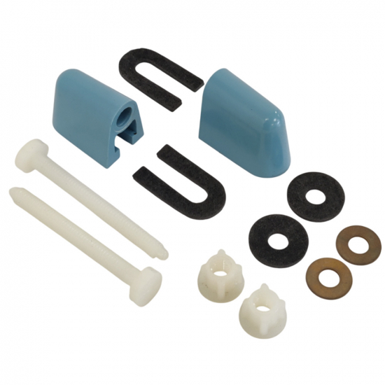Celmac Bottom Fixing Universal Bakelite Toilet Seat Hinge Set Pacific Blue KMPP2-PAC