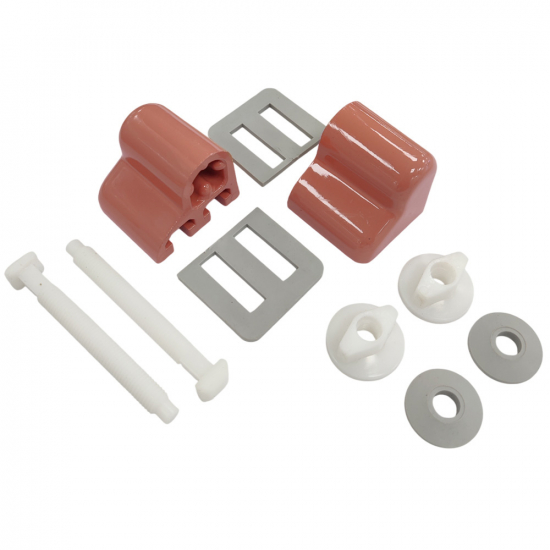 Celmac DPP1 Bottom Fixing Universal Bakelite Toilet Seat Hinge Set Pompadour DPP1-POM