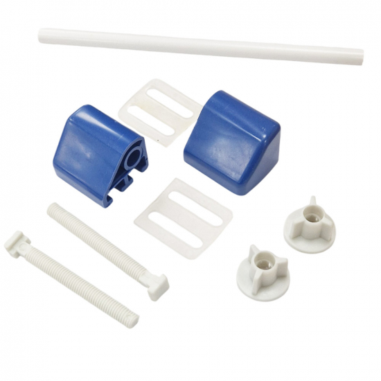 Celmac Bottom Fixing Universal Plastic Hinge Set Sorrento Blue FDP11SB