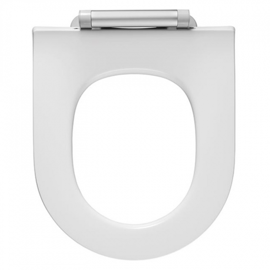 Pressalit Projecta D Solid Pro Polygiene Standard Close Top & Bottom Fixing Toilet Seat Without Cover White 1005011-DG4925