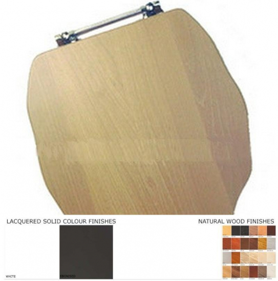 Vernon Tutbury Cotswold Fluted Solid Wood Replacement Toilet Seat & Cover BB.VER.COF