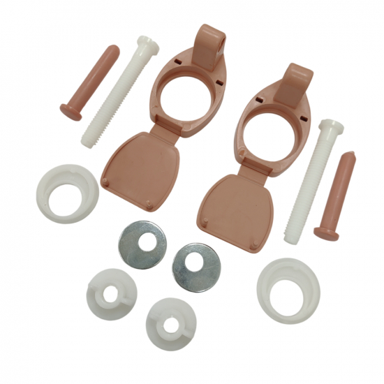 Armitage Shanks Orion Toilet Seat Hinge Set Bottom Fix Pompadour S82137-POM