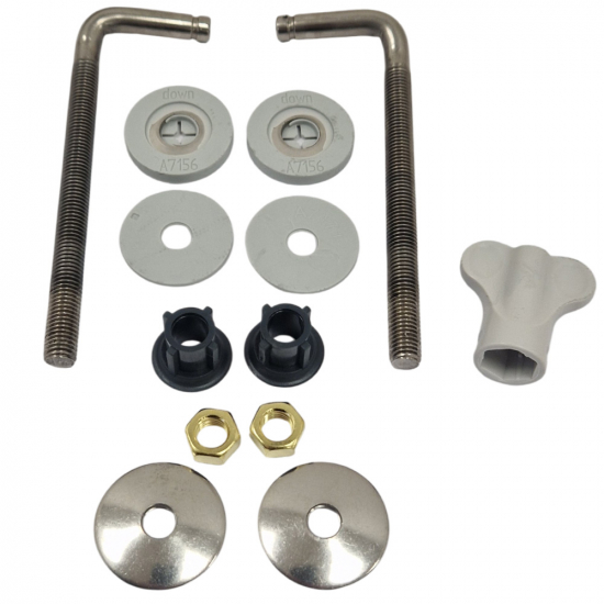 Pressalit 716 Universal Bottom Fix Toilet Seat Hinge Set D94999