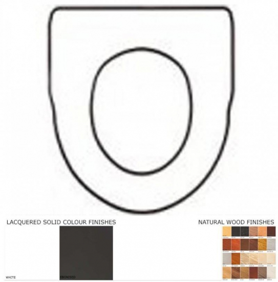 Imperial Oxford Classic Solid Wood Replacement Toilet Seat & Cover BB.IMP.OXC