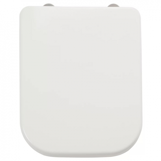 B&Q Cooke & Lewis Affini Soft Close Quick Release Toilet Seat & Cover White BQSA0026