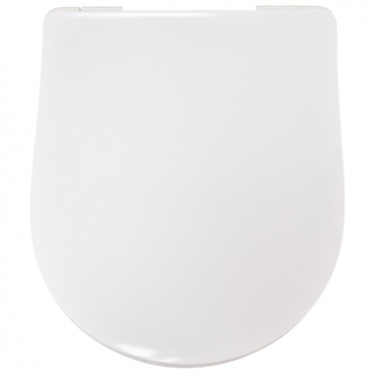 Bauhaus Svelte Thin Alternative Soft Close Toilet Seat & Cover White CH.SE6105W