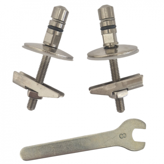 Sottini Vara Toilet Seat Hinge Set Stainless Steel T2960BJ
