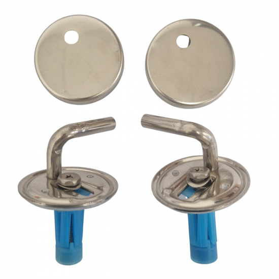 B&Q Cooke & Lewis Narissa Toilet Seat Hinge Set CH.506422