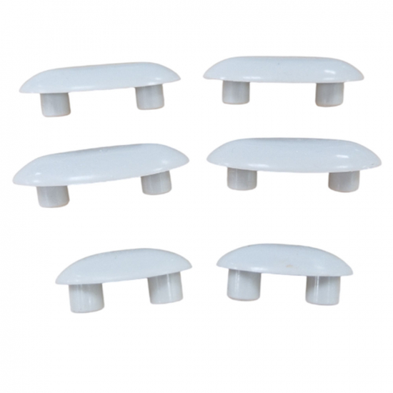 Bemis Venezia 2082CLT000 Toilet Seat & Cover Buffer Set Grey CH.506415