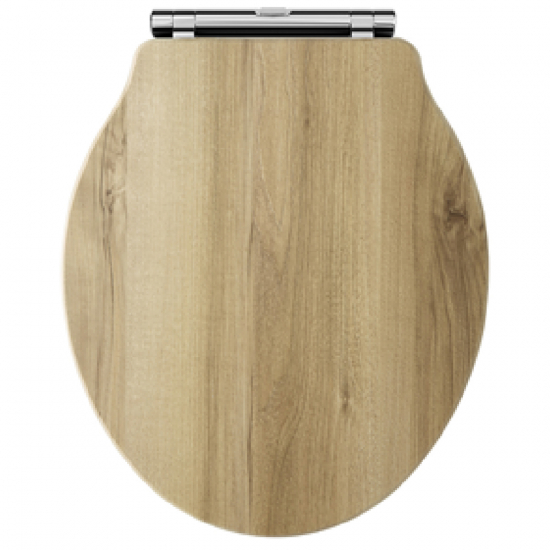 Premier Ryther Wooden Soft Close Quick Release Toilet Seat & Cover Natural Walnut NLS598