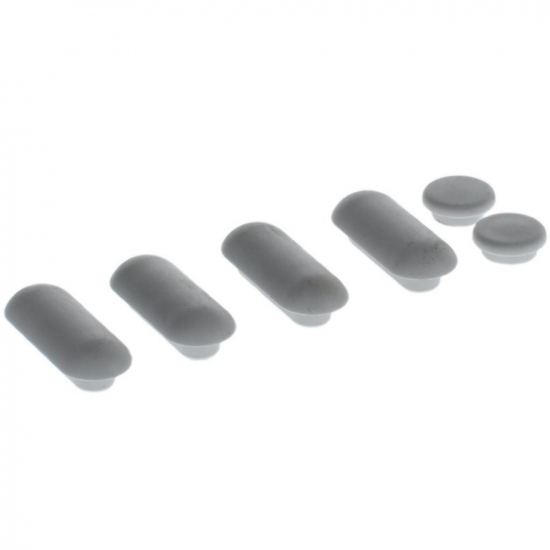 Villeroy & Boch Avento Toilet Seat and Cover Buffer Set Grey 92236900
