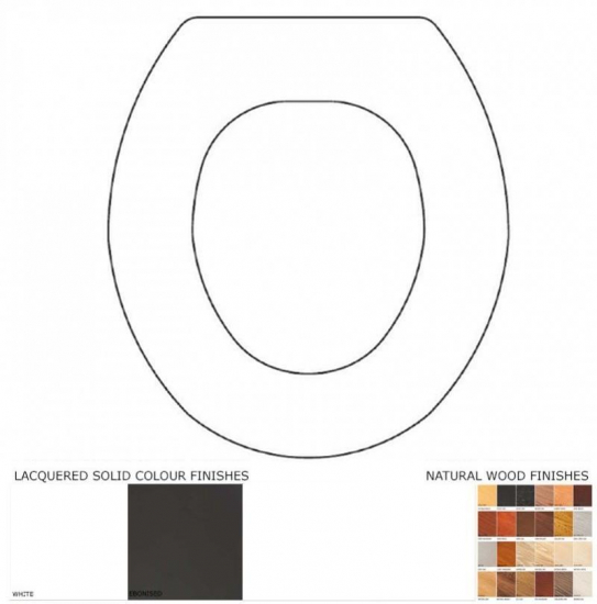 Heritage Vermonte Solid Wood Replacement Toilet Seat & Cover Soft Close BBSC.HER.VER