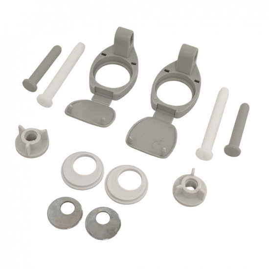 Armitage Shanks Orion Toilet Seat Hinge Set Bottom Fix Oyster Grey S82167-OYG