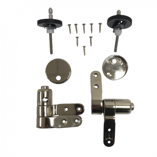 Choice Bespoke Soft Close Quick Release Toilet Seat & Cover Hinge Set Vintage Gold CHSCBESHINGE-G