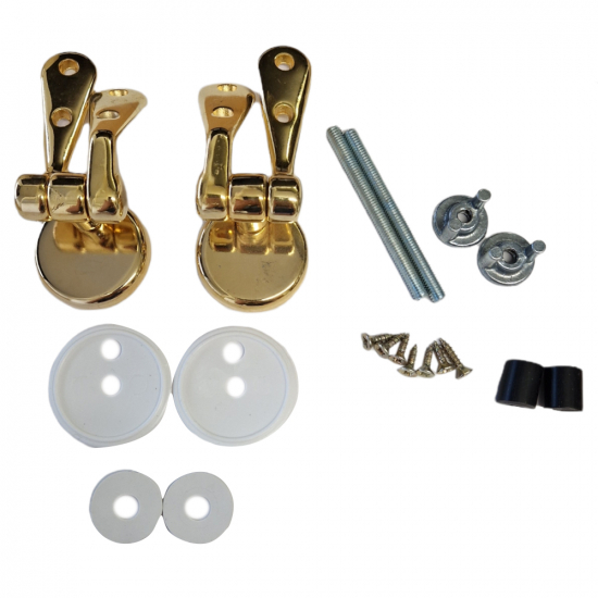 Ideal Standard Plaza Toilet Seat Hinge Set Light Gold E9075AZ