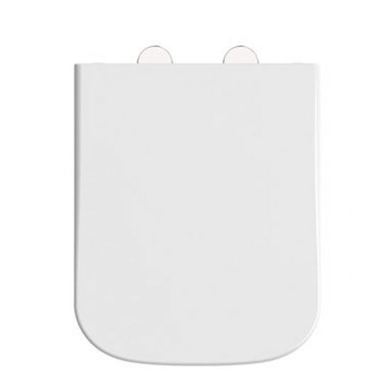 Tavistock Compass Square Slim Soft Close Quick Release Toilet Seat & Cover White TS1051S-SF