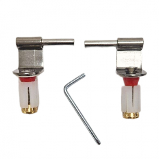 Gala Aris Standard Close Fixed Toilet Seat Hinge Set 5383500