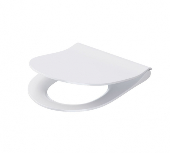 Cersanit City Oval Soft Close Quick Release Slimline Toilet Seat & Cover White K98-0146