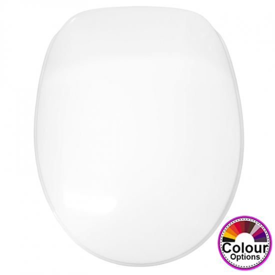 Pressalit 2000 Standard Close Top Fixing Toilet Seat & Cover White 124000-UN4999